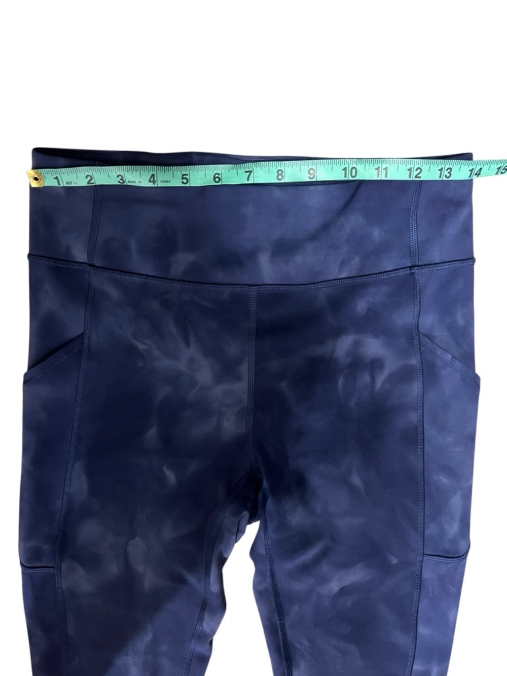 Lululemon Invigorate High Rise Crop 23” Everlux Diamond Dye Naval Blue 8 - Picture 11 of 15